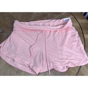 Old Navy Active Shorts Women Plus 2x Pink Lounge Drawstring Cotton Blend Pocket